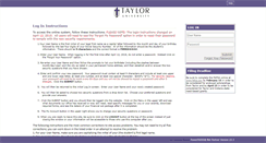 Desktop Screenshot of myfa.taylor.edu