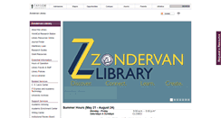 Desktop Screenshot of library.taylor.edu