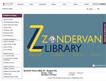 Tablet Screenshot of library.taylor.edu